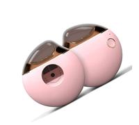 Éponges de Maquillage Jetable, éponge de Maquillage 6 Sponge Set Mini Kit d'oeuf beauté avec Miroir, Mini-éponge Multicolo (PINK)