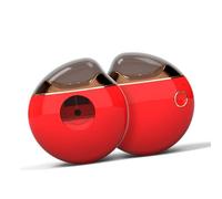 Éponges de Maquillage Jetable, Mini Maquillage de éponge 6 Sponge Kit d'oeuf beauté avec Miroir, Multicolore pour les Yeux, les Touches, Voyages (rouge)