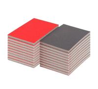 Éponges de ponçage, 20 pièces éponge de ponçage, éponges 3x4 pouces grain 180, papier verre sec et humide ultra fin pour meubles en bois, polissage des métaux, tampons en mousse