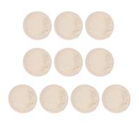 Éponges Exfoliantes en Luffa Rondes Beige, Lot de 1 Set de Set | Mélange Luffa, Polyester et Coton, Toucher Doux, pour Nettoyage Facial, Usage Liners et Ombre à Paupières