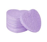 Éponges Faciales en Forme De Cœur - 50 Pcs Comprimés Naturels, Coussinets De Beauté, Éponge D'élimination De Maquillage Exfoliant Douce, Douce Bouffée De Nettoyage Cosmétique | Skin Care Face Wash Too