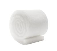 Éponges filtrantes pour aquarium, 1 m x 12 cm, fil en mousse pour filtration de l'eau, tampon de nettoyage biochimique en mousse pour aquarium, blanc