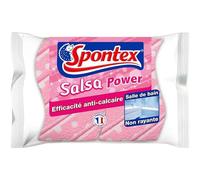 Eponges grattantes spéciales salle de bain,2 éponges