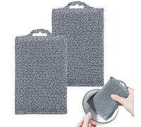Éponges Lavables pour Vaisselle,Éponge à Vaisselle,Éponges de cuisine multi-usages 2 pièces - Brosse à récurer puissante pour ustensiles de cuisine, éponges à vaisselle pour casseroles, poêles, assiet