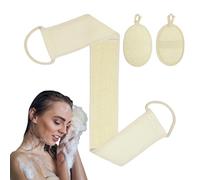 Éponges Naturelles Pour Le Corps,Éponge De Bain Naturelle - Réutilisable Texturé Lavable Extra Doux pour Spa Douche Dos Vaisselle Nettoyage Cuisine