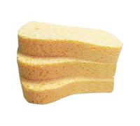 Éponges pour la cuisine, tampons de lave-vaisselle en coton en pâte en bois en 3 pièces, conception de la viande de robinet pour nettoyer la table, enlevant la saleté, lavage de la vaisselle, nettoyag
