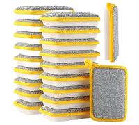 Éponges pour la vaisselle - Eponge à vaisselle, essuie-glace absorbant réutilisable pour filles, tampons de récurage de cuisine multifonctionnels, éponges en cellulose compostables biodégradables