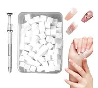 Éponges pour ongles, éponge d'ongles - 100 pièces conception d'ongles éponges avec stylo à saisir,Supplies de polonais portables, outil de manucure de peinture pour les familles, les amoureux