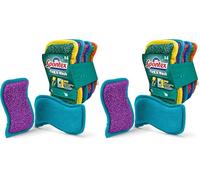 Éponges réutilisables Spontex Flex & Wash | Éponge Microfibre Double Face pour essuyer et frotter | Produits de Nettoyage pour la Cuisine, la Salle de Bain et la Maison | 4 Paquets de 2 (4 au Total)