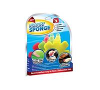 - Eponges Smart Sponge - Durables, multi-usages, Souples et résistantes à la chaleur - Lot de 3