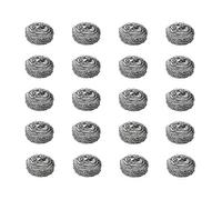 Éponges Spirales Tampon à Récurer Inox Avec L'éponge Boule Balle de Fil d'acier Inoxydable Cuisine Pot Brosse Grattante 20 Pcs Reutilisable