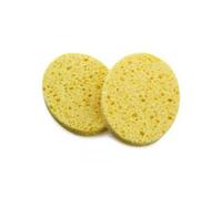 Éponges Végétales Sèches Ovales Cellulose Jaune 11.5 * 8 * 1cm x2