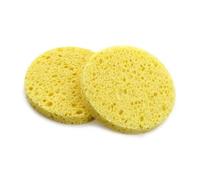 Éponges Végétales Séches Rondes Cellulose Jaune D7*1cm x2