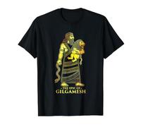 Épopée de la mythologie sumérienne mésopotamienne Antique de Gilgamesh T-Shirt Graphique avec Valeur, Homme, Noir, M