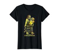Épopée de la mythologie sumérienne mésopotamienne Antique de Gilgamesh T-Shirt Graphique avec Valeur, Femme, Noir, XL