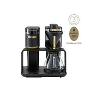 Machine à café Slow Coffee avec moulin intégré Melitta EPOS: système de préparation unique et design innovant, noir mat et doré
