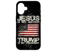 Epos 2024 Jésus est Mon Sauveur Trump est Mon président Coque pour iPhone 16