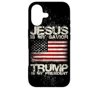 Epos 2024 Jésus est Mon Sauveur Trump est Mon président Coque pour iPhone 17