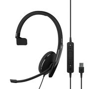 EPOS Adapt 130T USB II Casque - Certifié par Microsoft Teams, Optimisé pour UC, avec ANC et Microphone à Réduction de Bruit