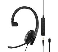EPOS ADAPT 135 USB-C II - ADAPT 100 Series - micro-casque - sur-oreille - filaire - jack 3,5mm, USB-C - noir - Optimisé pour la CU Noir G