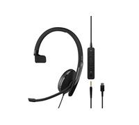 EPOS ADAPT 135 USB-C II - ADAPT 100 Series - micro-casque - sur-oreille - filaire - jack 3,5mm, USB-C - noir - Optimisé pour la CU