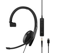 EPOS | ADAPT 135T USB-C II Casque filaire Serre-tête Bureau/Callcenter USB Type-C Noir