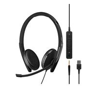 EPOS ADAPT 165T USB II - Micro-casque filaire stéréo avec USB-A + prise jack 3,5 mm | Certifié pour Microsoft Teams |