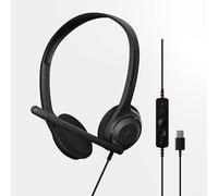 EPOS C1 - Casque d'affaires Professionnel avec Interface USB-A, Microphone antibruit supérieur, Certification Chrome - Confort, durabilité, intégration Connect