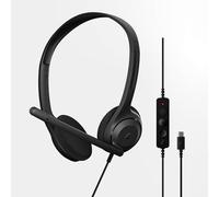 EPOS C1 Casque USB-C Filaire - Audio Haute Fidélité, Micro à Réduction de Bruit, Conception Ergonomique pour Port Prolongé, Casque on-Ear, Idéal pour Bureau et Télétravail, Certifié Chromebook