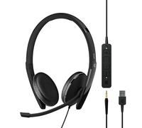 ADAPT 165T USB II - ADAPT 100 Series - micro-casque - sur-oreille - filaire - jack 3,5mm, USB-A - noir - Certifié pour Microsoft Teams, Optimisé pour