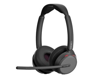 EPOS Casque Bluetooth® supra-auriculaire Fourni avec un dongle BTD 900c, un adaptateur USB-C vers USB-A et un câble de charge USB-C. Elle est dotée de