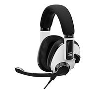 Epos H3 Hybrid - Casque Bluetooth pour Jeux Vidéo - Câble pour Console & PC USB-A 3.5 mm - Double Micro - Casque Audio Léger et Réglable - Batterie Résistante - Blanc