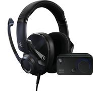EPOS H6Pro + GSX 300 Bundle Gaming Headset pour PC, Mac - Carte son externe pour ordinateur, son surround 7.1 et stéréo de haute résolution, noir
