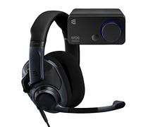 EPOS H6Pro + GSX 300 -Casque Audio Ouvert avec Micro - Casque Gamer - Arceau Léger - Audio analogique vers le numérique avec carte son externe