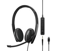 EPOS Headset Micro-casque supra-auriculaire filaire Stereo noir Noise Cancelling volume réglable, mise en sourdine du microphone téléphone