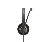 EPOS Audio Micro-casque IMPACT SC 30 USB ML Sur-oreille filaire Noir avec reflets orange