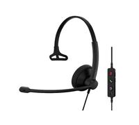 EPOS IMPACT 100 MS Mono USB-C+A Casque PC ultra-léger avec double connexion USB-A/C, son professionnel, commandes intuitives et confort total pour