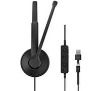 EPOS IMPACT 100 Series - Micro-casque - sur-oreille - filaire - USB-A, USB-C - noir - Certifié pour Microsoft Teams Noir G