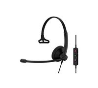 EPOS IMPACT 100 Series - Micro-casque - sur-oreille - filaire - USB-A, USB-C - noir - Certifié pour Microsoft Teams