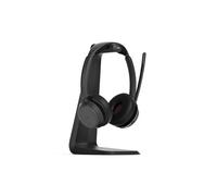 EPOS IMPACT 1000 USB-C Casque Duo + socle de charge Casque professionnel binaural avec Bluetooth, USB-C et socle de recharge sans fil pour que
