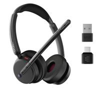 EPOS Impact 500 ANC Casque sans Fil - Certifié Teams avec Connectivité USB-C et USB-A - Audio Bluetooth Avancé pour Un Travail Intelligent et sans Distractions