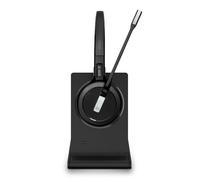 EPOS Impact 5000 Go MS 3-en-1 - Casque sans Fil DECT Professionnel avec Micro antibruit, certifié Microsoft Teams, portée 135 m, Station de Charge Pliable et dongle USB-A