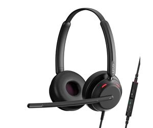 EPOS Impact 760 Casque Filaire USB-C & USB-A Double Oreillette pour Bureau avec Micro Anti-Bruit, Commandes in-Line, Son Haute Qualité, Confort Prolongé, Idéal pour Appels Business et Télétravail