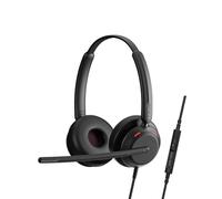 EPOS Impact 760T | Casque téléphonique Casque duo pour centre d'appel avec double connexion USB-A/C, technologie BrainAdapt™ et captation vocale de