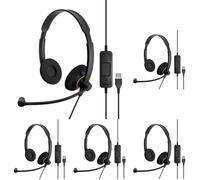 EPOS Impact SC 60 USB ML - Casque Filaire Professionnel pour Communications Unifiées, Micro Antibruit, Voice™, Connexion USB, Confortable, Idéal pour l'Usage en Bureau (Lot de 5)