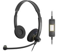 EPOS Impact SC 60 USB ML Micro-casque supra-auriculaire filaire Stereo noir Suppression du bruit du microphone, Noise Cancelling volume réglable, mise en