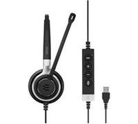 EPOS Audio Casque supra-auriculaire Impact SC 660 ANC USB – Réduction active du bruit, filaire, Noir
