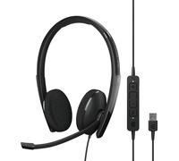 EPOS Micro-casque supra-auriculaire filaire Stereo noir Noise Cancelling volume réglable, mise en sourdine du microphone téléphone