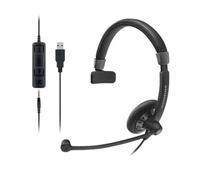 EPOS SC 45 USB MS single-sided wired headset with both 3.5 mm jack and USB connectivity