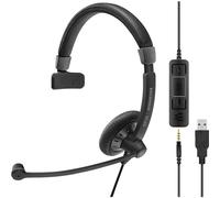 Sennheiser IMPACT SC 45 USB MS - Micro-casque - sur-oreille - filaire - jack 3,5mm, USB - noir